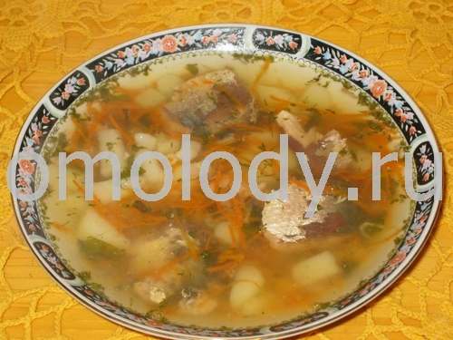 Fish soup, with salmon