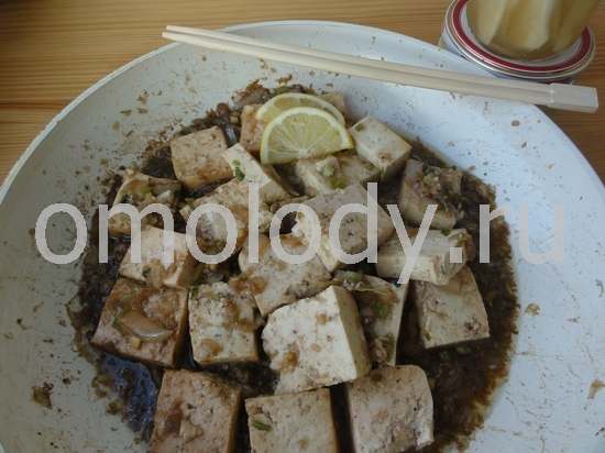 тофу с имбирем и соевым соусом