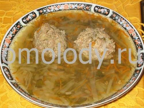 Meat balls soup