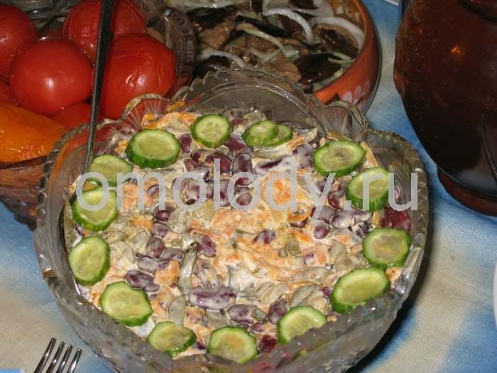 Brown Beans salad with mayonnaise