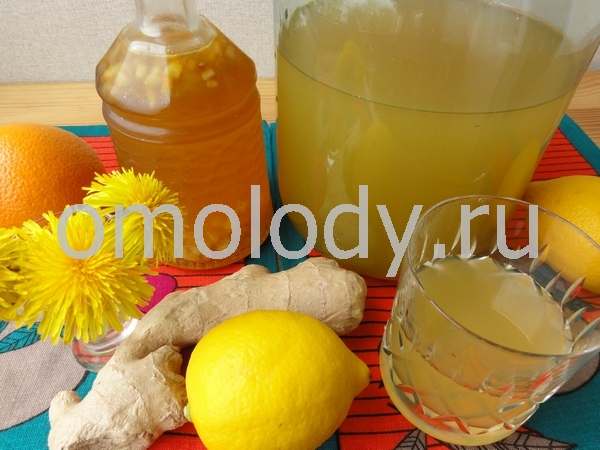 Лимонад из цветов одуванчиков рецепт